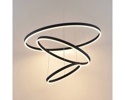 Arcchio - Hanglampen - 3lichts - Metaal, acryl - zwart, wit - Inclusief lichtbronnen