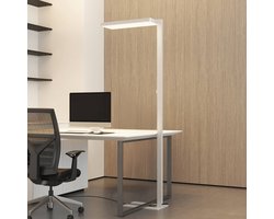 Arcchio - Vloerlampen- met dimmer - 2lichts - Staal, aluminium, polycarbonaat - H: 195 cm - wit - Inclusief lichtbronnen