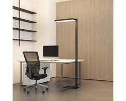 Arcchio - Vloerlampen- met dimmer - 2lichts - Staal, aluminium, polycarbonaat - H: 195 cm - zwart, wit - Inclusief lichtbronnen