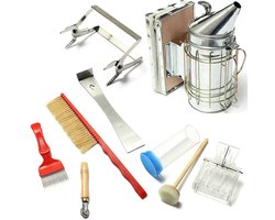 Archi Bijenteelt Benodigdheden - Insecten Bouwpakket - Bijenkorf Schraper - RVS - Bijenhouderij Gereedschap - Tool Kit 8-delig Set