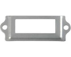 Archiefdozen Beslag - Labels Voor Archiefdozen - Zilver - 22x60 mm - 40 Stuks - Incl. Gift