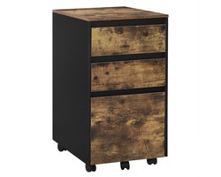 Archiefkast - Dark Oak - Kantoor Kast - Kantoor - Mobiele Archiefkast - Opbergkast - Opbergkasten Binnen - Opbergkist - Kast - Kastje - Opberg Kast - Opbergkastje