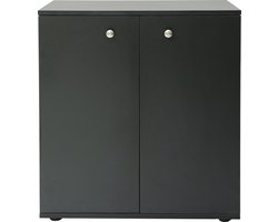 Archiefkast dressoir - opbergkast multifunctioneel - zwart