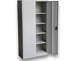 Archiefkast – Kantoorkast – Dossierkast – Wit – Met slot - 200x100x40 cm