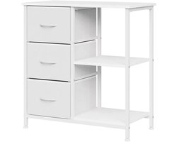 Archiefkast met 3 lade en 2 planken in de kleuren Wit