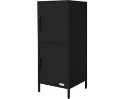 Archiefkast met Deuren – Kantoorkast met Verstelbare Planken – Afsluitbare Opbergkast – Multifunctionele Dossierkast voor Kantoor & Thuis – Industrieel Design