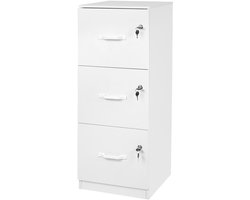 Archiefkast - voor hangmappen - 103x40x40 cm - wit