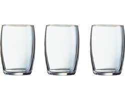 Arcoroc Drinkglazen - klein formaat - 12x stuks - transparant - glas - 160 ml - waterglas/sapglas