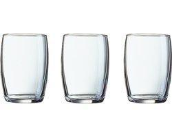 Arcoroc Drinkglazen klein formaat - 24x stuks - transparant - glas - 160 ml - Drinkglas/waterglas/sapglas