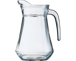 Arcoroc Glazen schenkkan/karaf - 1 liter/1000 ml - Sapkannen/waterkannen/schenkkannen