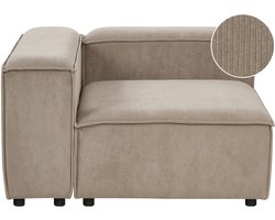 ARDAL - Hoekbank - Taupe - Rechtszijdig - Corduroy