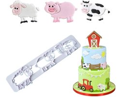 Ardran & Tookar Fondant boerderij uitsteekvorm - Kunststof