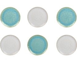 Ard'time Nacre Bordenset - Ontbijtbord - - Ø 20,2 cm - 6 stuks - Aardewerk