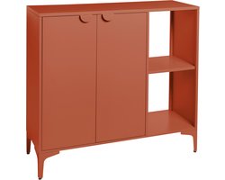 ARDURA - Dressoir met 2 deuren - Goudbruin - Staal