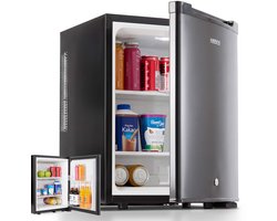 AREBOS 40L Mini koelkast stil compact minibar met slot LED zwart kantoor home