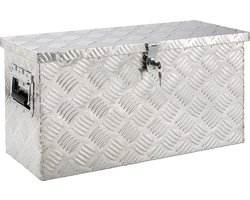 AREBOS Aluminium kist - 40L - 60x25x30 cm - inclusief 2 sleutels - Transportkist