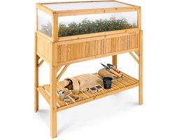 AREBOS verhoogd bed met Koud frame bevestiging Groenten Kruiden Balkon Bloemen