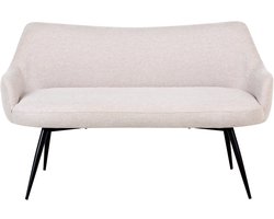 ARENDAL - Eetkamerbank - Beige - Polyester