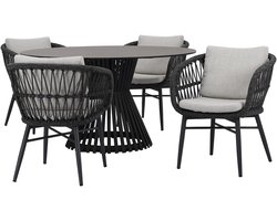 Arezzo Pasadena dining tuinset 140xH75 cm rond 5 delig
