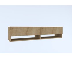 Arges TV-meubel | 100% MELAMINE | Saffier Eiken - Asir Group - TV-meubel - Bruin - Melamine; Spaanplaat