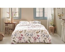 Ariadne at Home Bloom dekbedovertrek - Tweepersoons - 200x200/220 - Wit