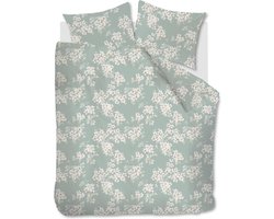 Ariadne at Home Blooming Flowers dekbedovertrek - Tweepersoons - 200x200/220 - Blauw Groen