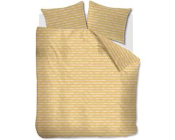 Ariadne at Home Knit Stripes dekbedovertrek - Tweepersoons - 200x200/220 - Geel