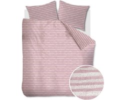 Ariadne at Home Knit Stripes dekbedovertrek - Tweepersoons - 200x200/220 - Lila