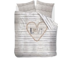 Ariadne At Home Lovewood Dekbedovertrek - Tweepersoons - 200x200/220 cm - Natural