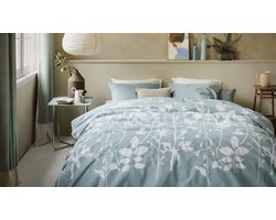 Ariadne at Home Plant dekbedovertrek - Tweepersoons - 200x200/220 - Blauw
