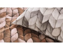 Ariadne at Home Warmly - Dekbedovertrek - Lits-jumeaux - 240x200/220 cm - Bruin