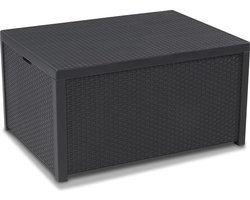 Arica Tuintafel Met Opbergruimte - Grafiet - Buitenmeubelen