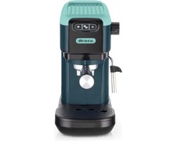 Ariete 1399 Espresso Koffiezetapparaat Licht Aquamarijn, Voor ESE Poeder en Pods, 1300 W, 1.1L Capaciteit, 15 Bar Druk, 1, 2 Kops Filter en ESE Pod, Cappuccino, Groen