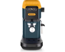 Ariete 1399 Espresso Koffiezetapparaat Mango Geel, Voor ESE Poeder en Pods, 1300 W, 1.1L Capaciteit, 15 Bar Druk, 1, 2 Kops Filter en ESE Pod, Cappuccino, Geel
