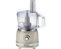 Ariete 1781/03 - Vintage food processor- 1000W - 2L inhoud - 2 snelheden - Beige