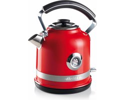 Ariete 2854/00 Moderna Waterkoker - 1.7 Liter inhoud - 2000 Watt - Watertemperatuur thermometer - rood