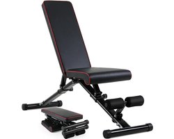 Ariqo Fitnessbank - Fitness Bank - Fitnessbank Verstelbaar - Fitnessbank Inklapbaar - 150kg Belasting - 6 Rugstanden - 4 Zitstanden