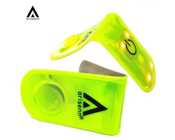 Arisenn® - MagnoLED Clip Magnetic Clip Set - Rood (4x per clip) Licht - Hardloop Verlichting - Led Lampjes - Led Clip Magnetic Light - Hardlopen - Jogging - Hond uitlaten - Schooltas Lampjes - Hardloop lampje - Veiligheid - Led clip set (2 stuks)