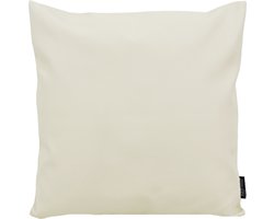 Arizona Crème Kussenhoes | Kunstleer / PU Leder | 45 x 45 cm
