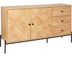 ARIZONA - Sideboard - Lichthout/Zwart - MDF