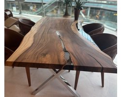 Arka Woods - Epoxy en suar hout eettafel - Sara
