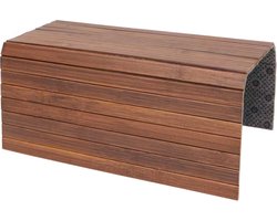 Armleuning Dienblad - Flexibel - Banktafeltje - Organizer - Bank - Donker Hout - 41 x 33 cm