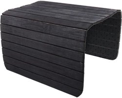Armleuning dienblad LILLY - Zwart - Bamboe - 44 x 24 cm