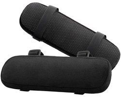 Armleuning Kussen - Elleboog Kussen - Ergonomische Armpads voor Stoel Armleuningen - 2 stuks - Zwart