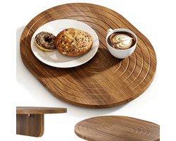 Armleuning Tafel Bank - Houten Sofa Tray - Bank Organizer Dienblad voor Koffie, Telefoon en Afstandsbediening