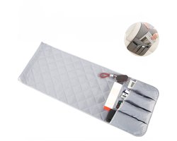 Armleuningorganizer – Bankopberger – Tijdschriftenhouder - Sofa Stoel Bank – ruimtebesparend - voor bank of stoel - houder voor mobiele telefoon, boek, tijdschriften, potlood - grijs -LOUZIR