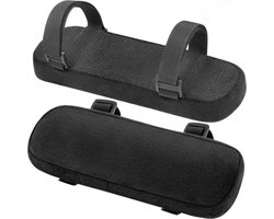 Armpads - Armleuning Kussen - Armkussen - Zwart - 2 Stuks - Zachte Pads Elleboog - Armleuning Kussen Bureaustoel - armleuning pads - Stoel Armleuningen - Ergonomische Armleuning Kussen Voor Bureaustoel