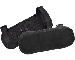 Armsteunkussens – Armleuningen - Armpads - Armleuning Kussen Voor Bureaustoel - 2 Stuks – Anti-slip – Afritsbare Hoes – Verhoogt Comfort – Voor Bureaustoel, Gamingstoel – Zwart