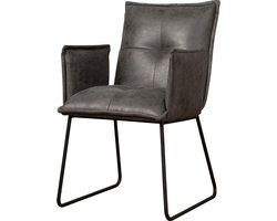 Armstoel | seda | stof | grijs | 57 x 58 x 90(h) cm