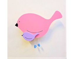Arnhout  Vrolijke Wandlamp Vogeltjes voor baby en kinderkamer